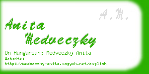 anita medveczky business card